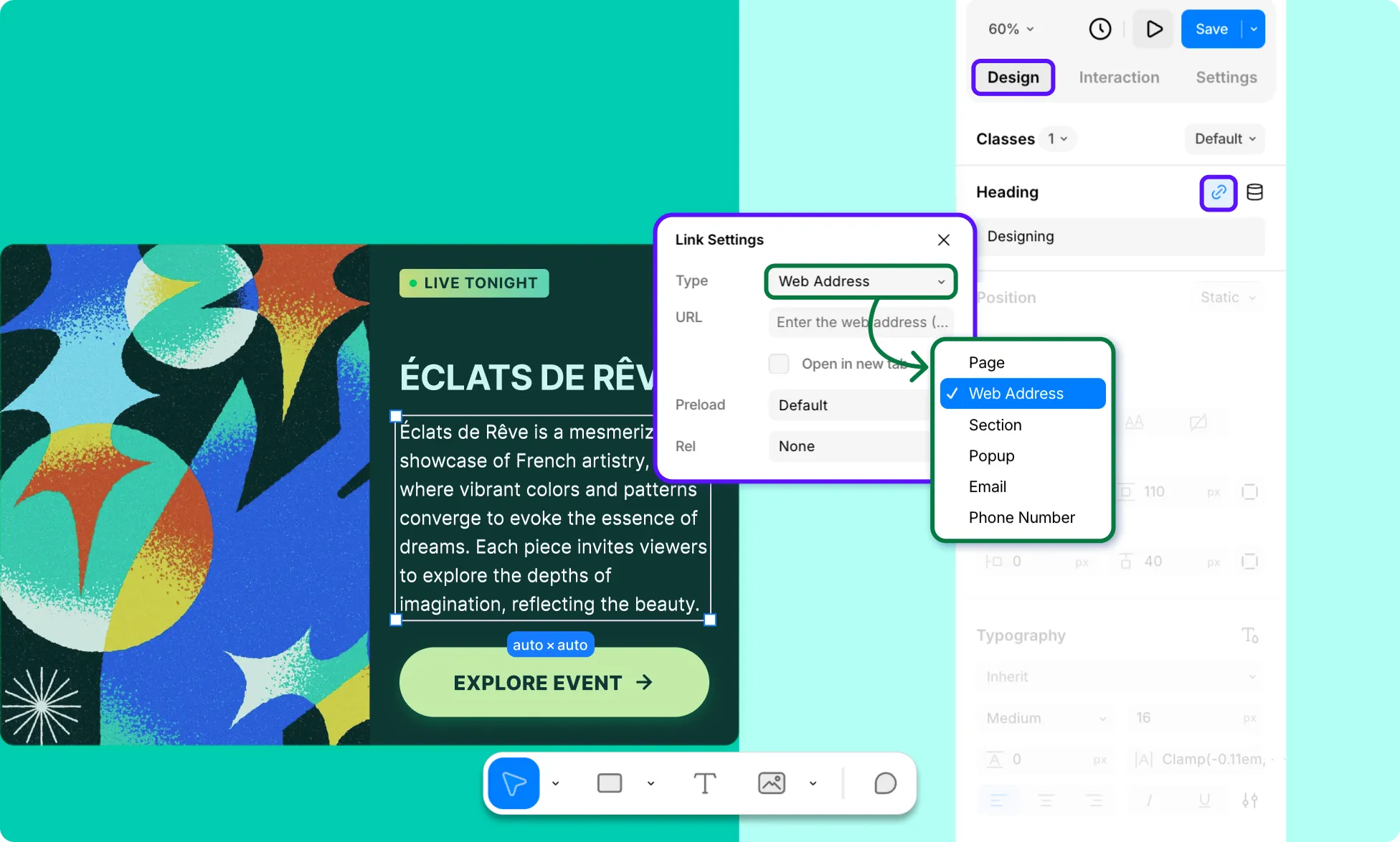 Linking a Paragraph Element