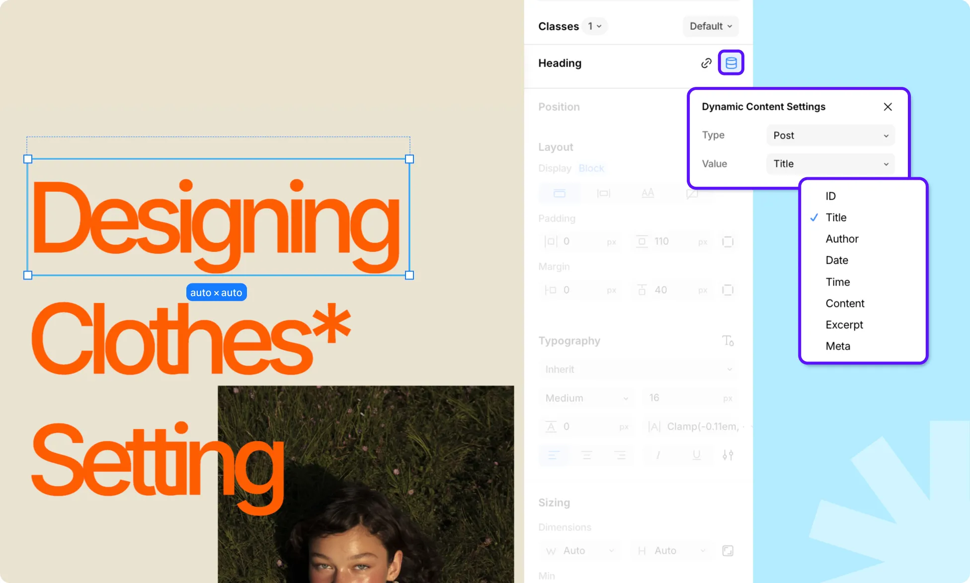 Set Dynamic Heading
