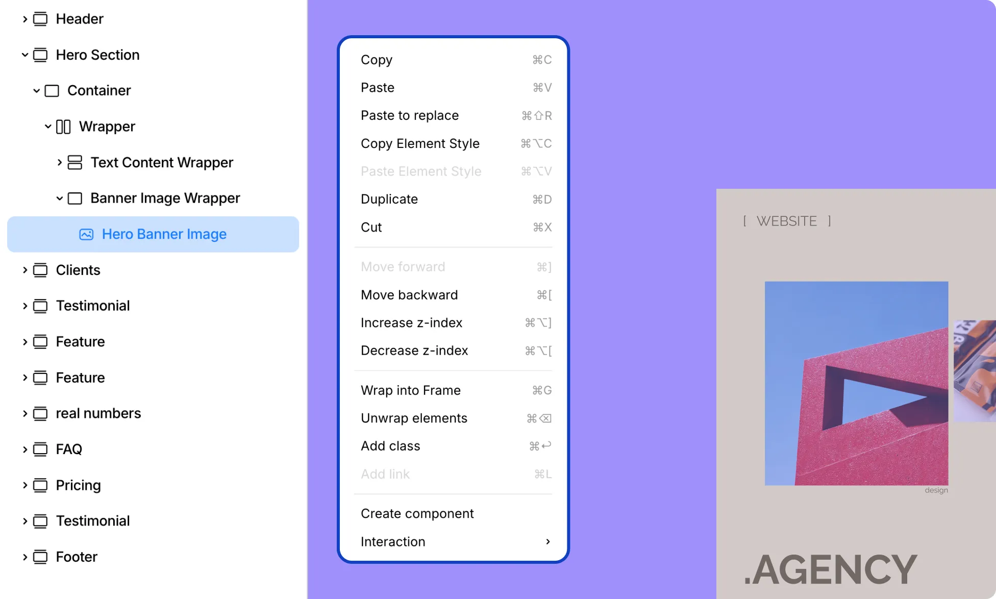 Quick Actions For Elements