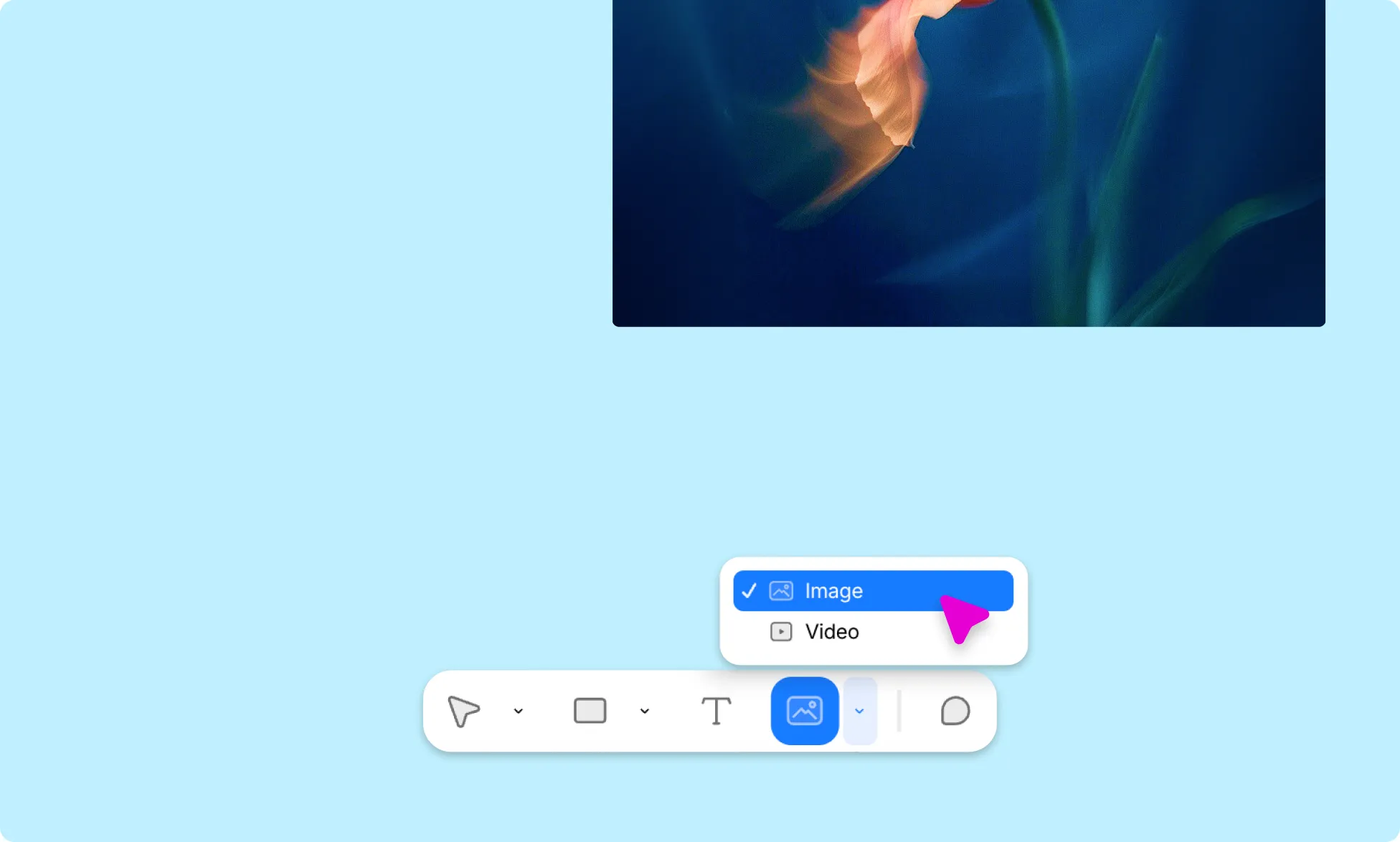 Add Image From the Element Island