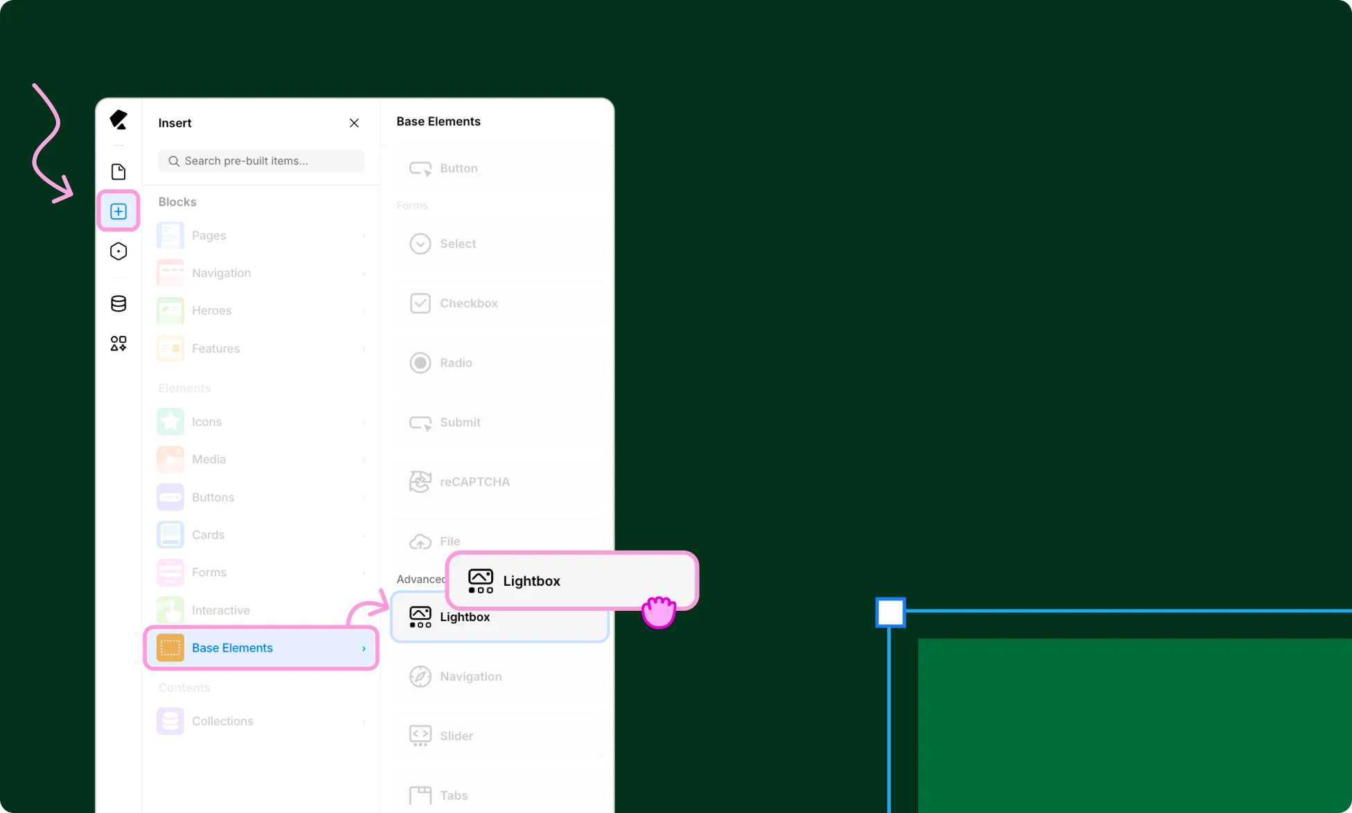 Add Lightbox Element
