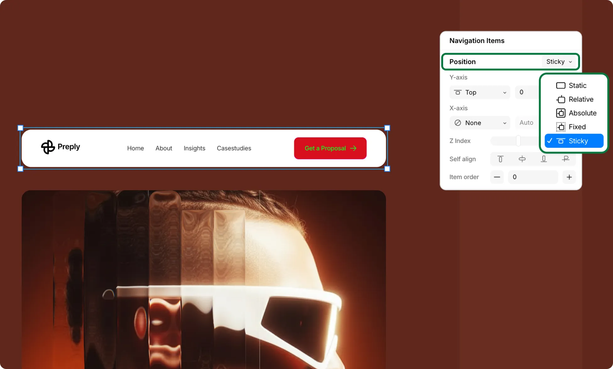Make Nav Sticky