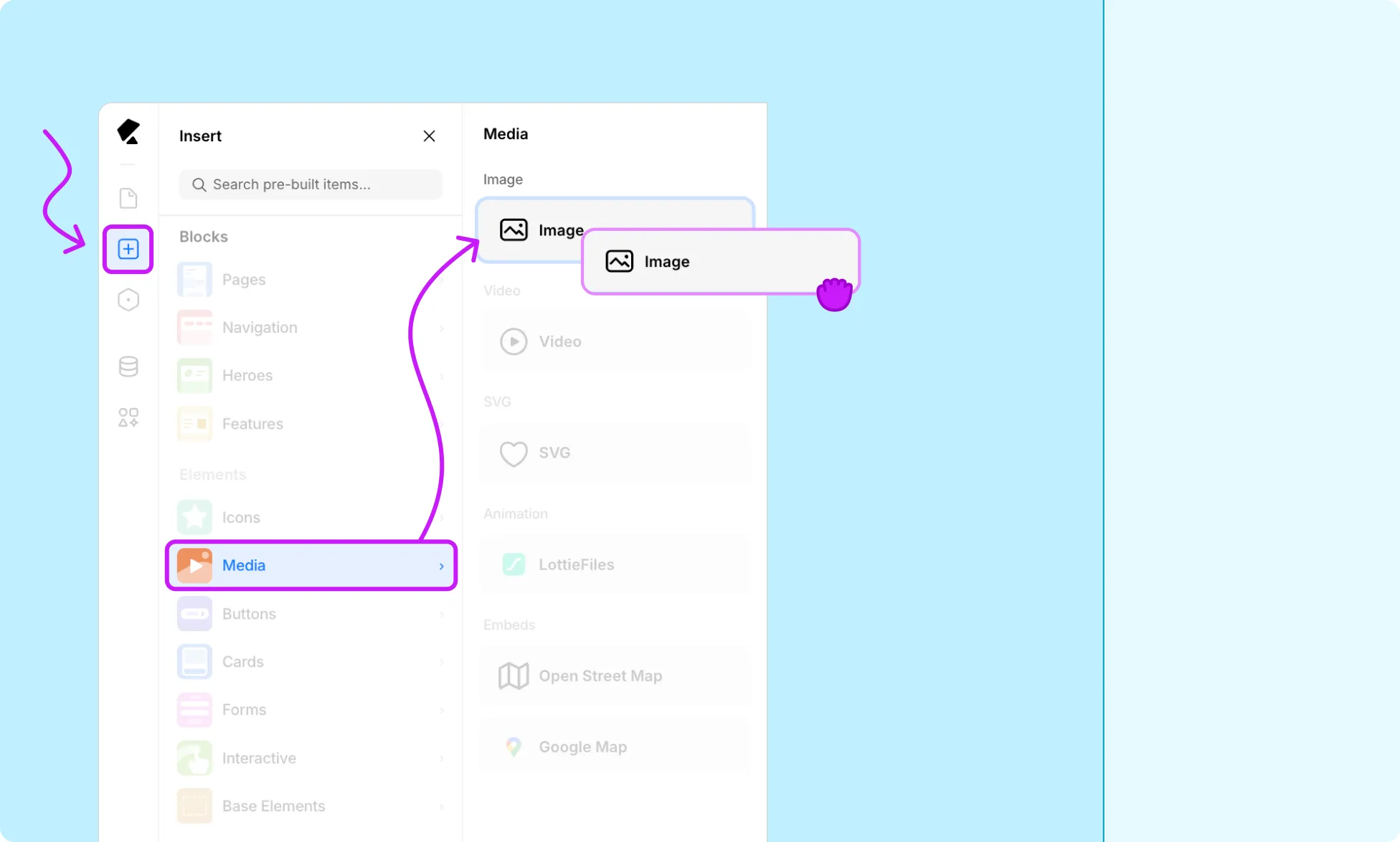 Add Image From the Insert Panel