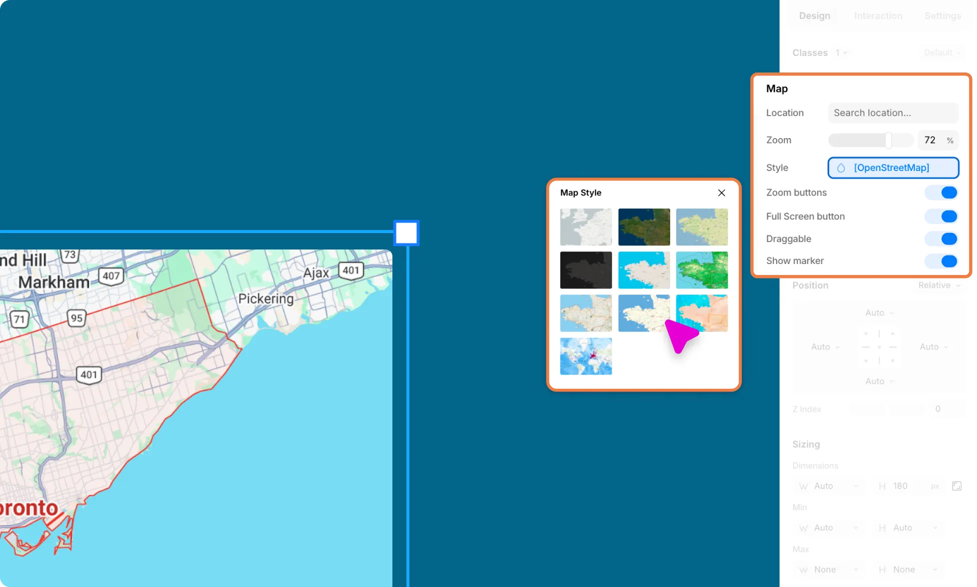 Configure Open Street Map