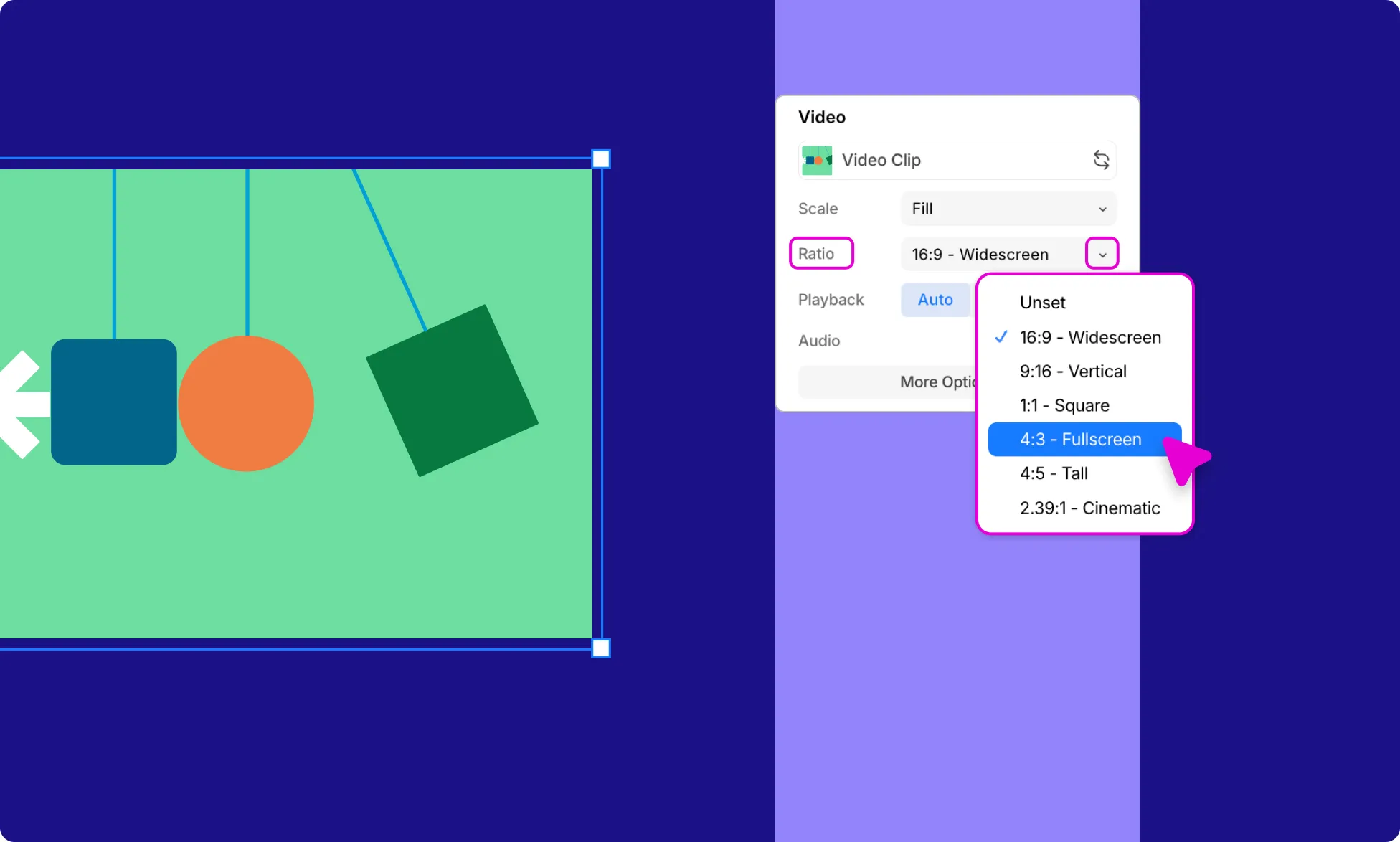 Adjust Video Ratio