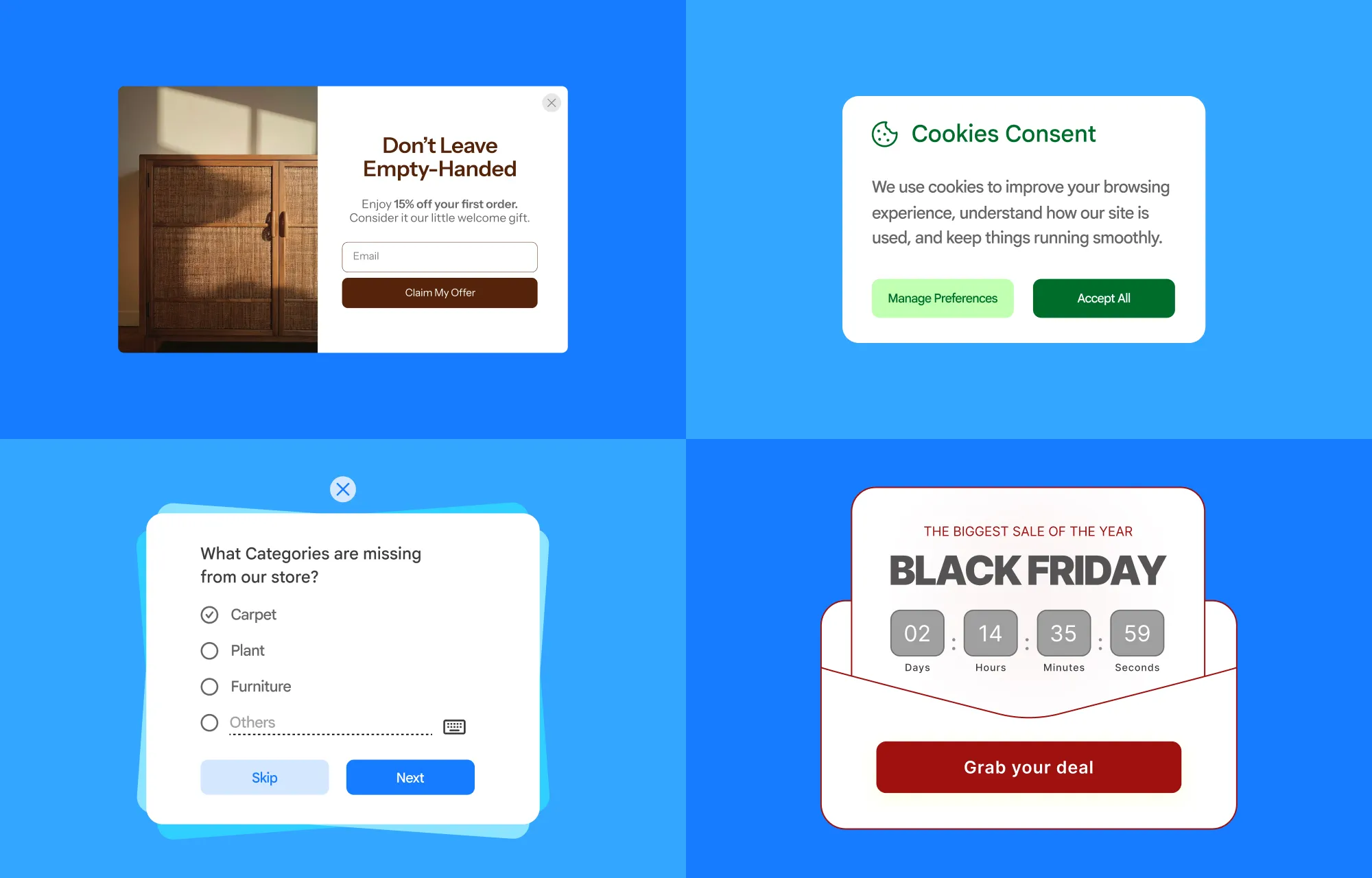 Examples of Popups You Can Create With Kirki