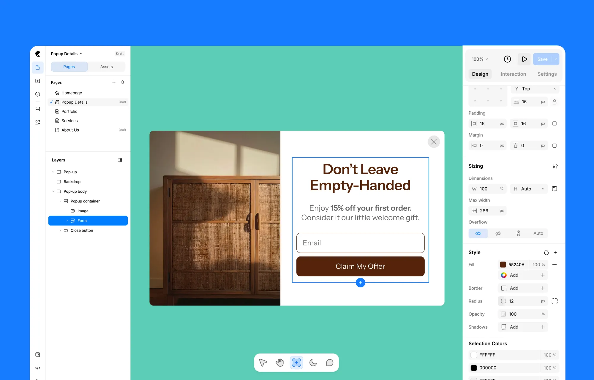 Step 2: Design a Popup and Add Content