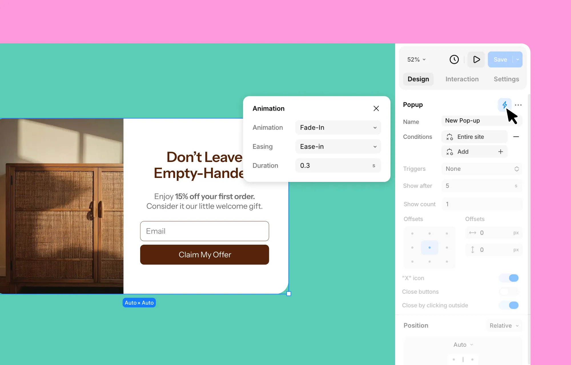Step 7: Animate the Popup