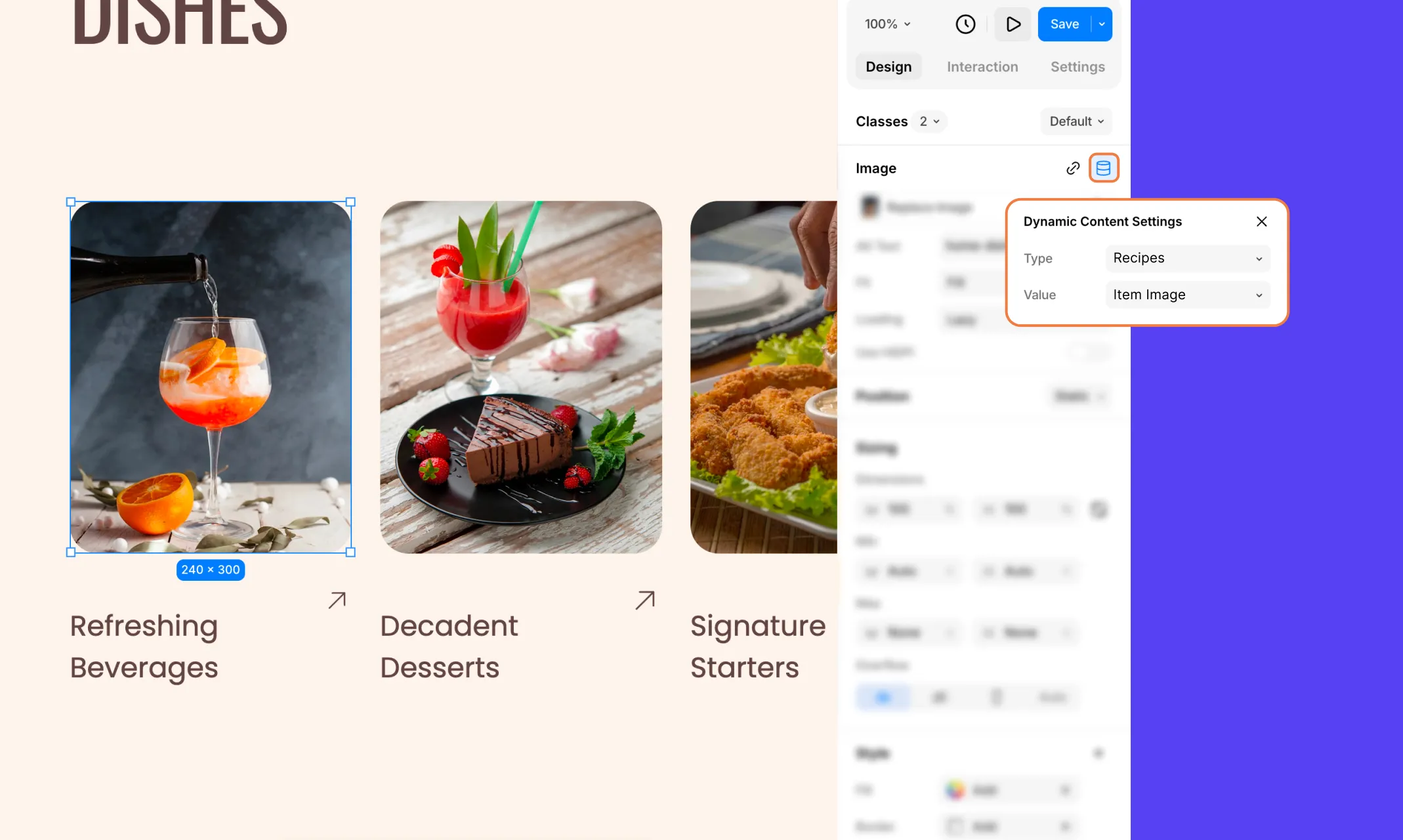 Step 4: Dynamically Display Recipe Lists