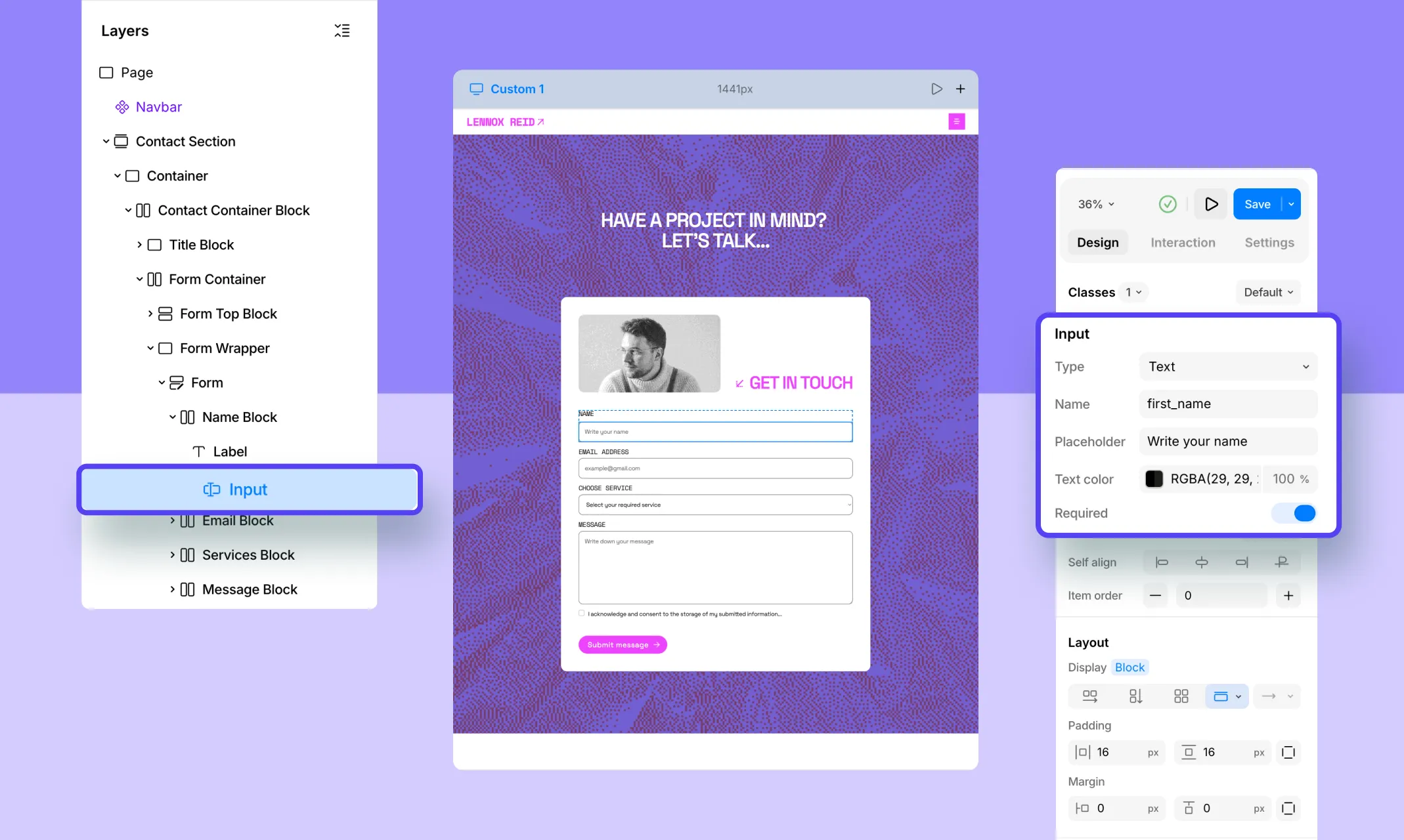 Step 2: Configure Form Element Settings