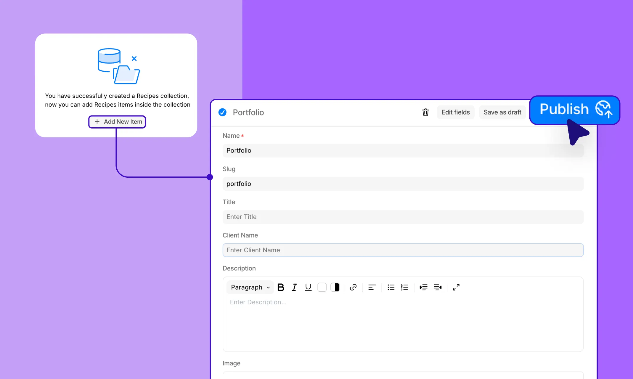 Step 3: Add Portfolio Items to Your Collection