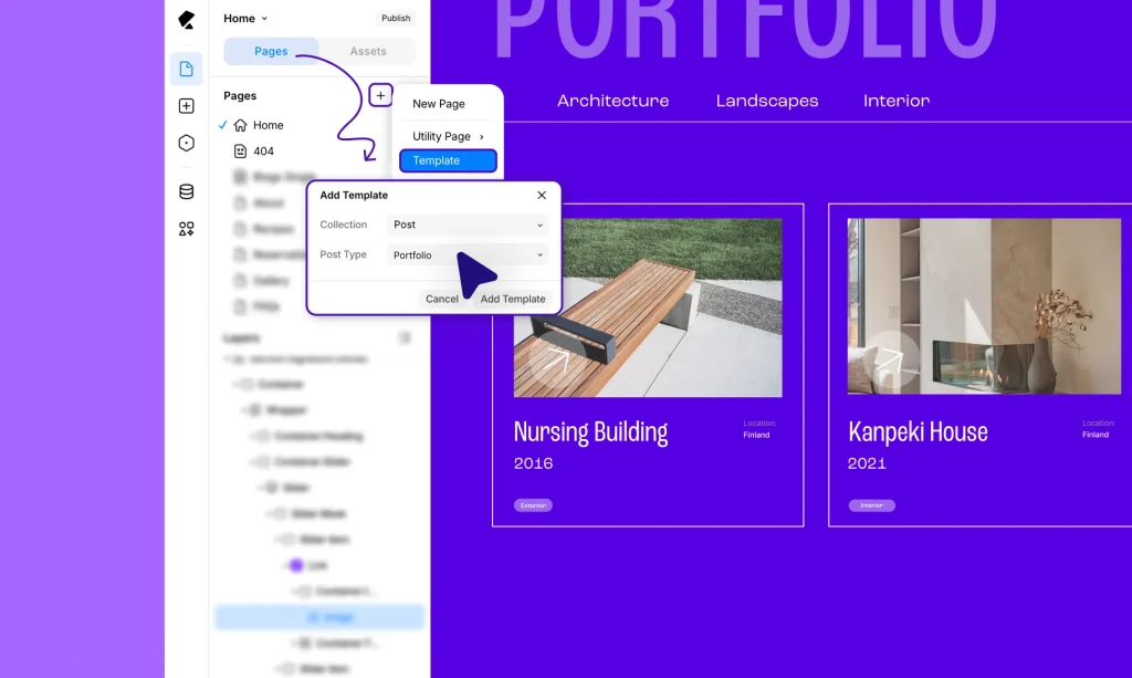 Step 5: Craft Dynamic Portfolio Pages Using Templates