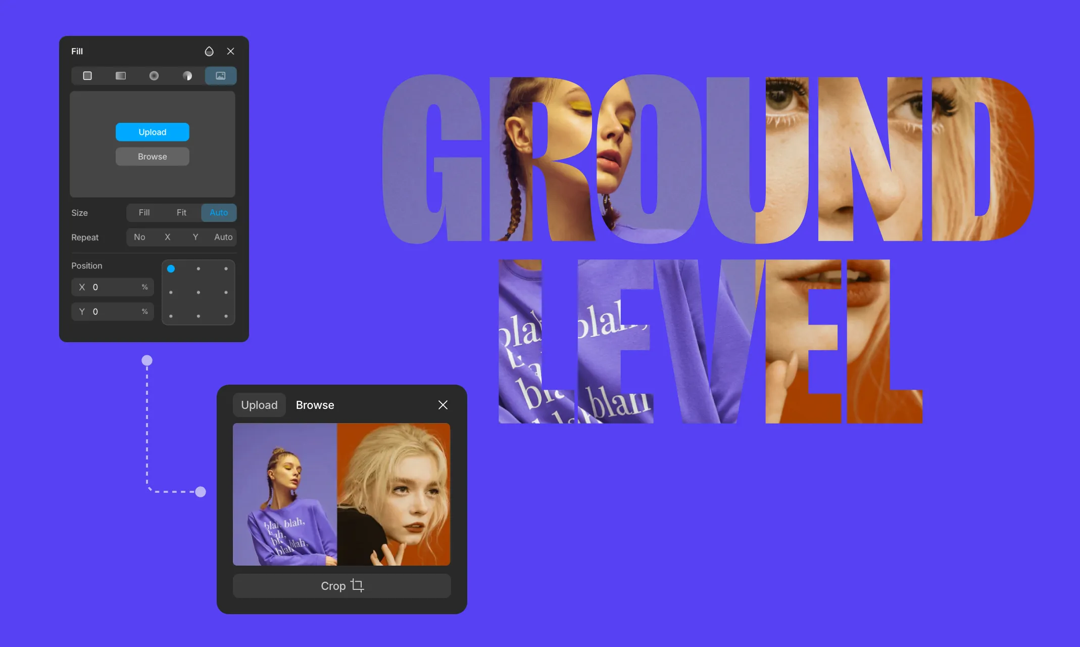 Clipping Fun Image Backgrounds To Text