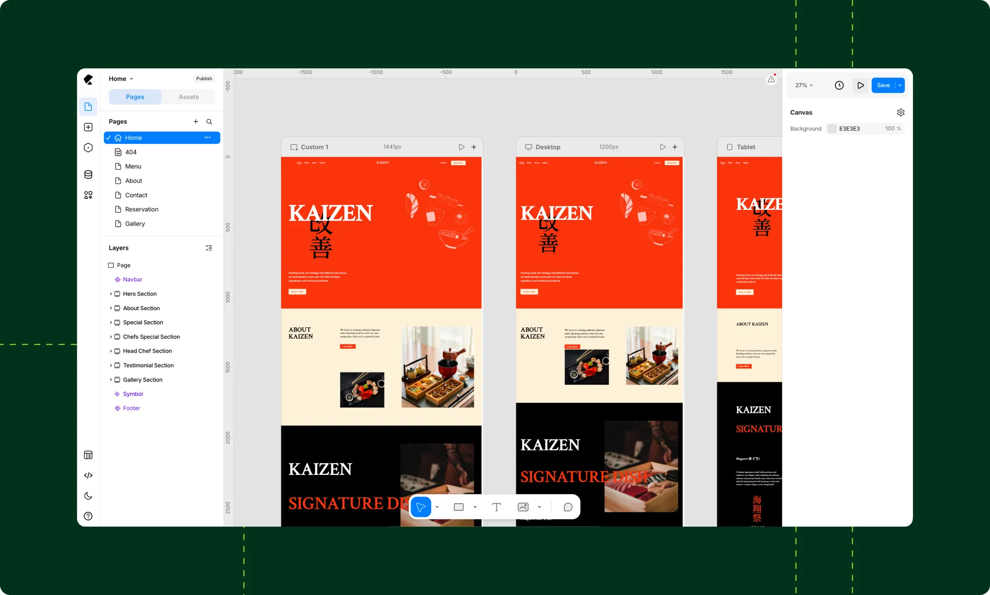Customize Template