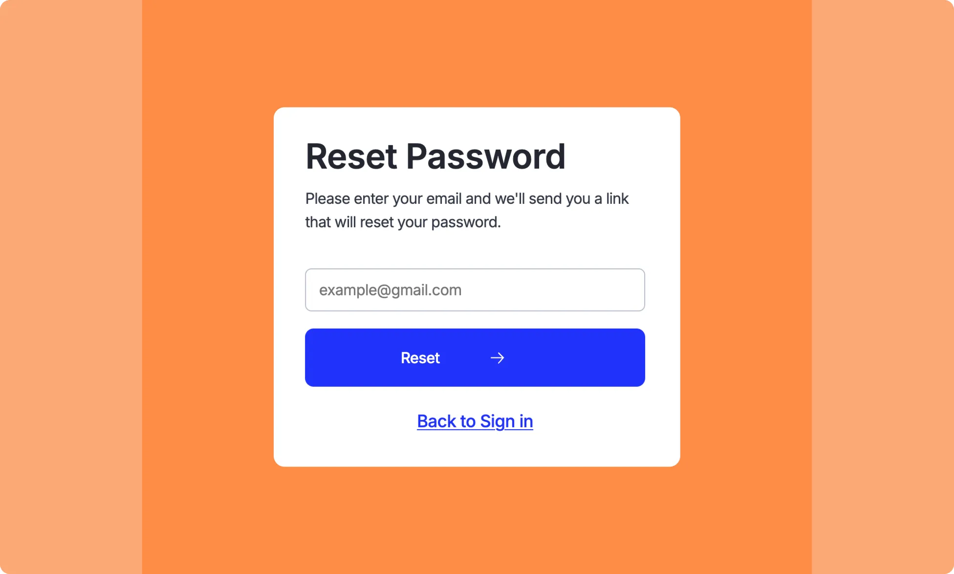 Forgot Password Utility Page