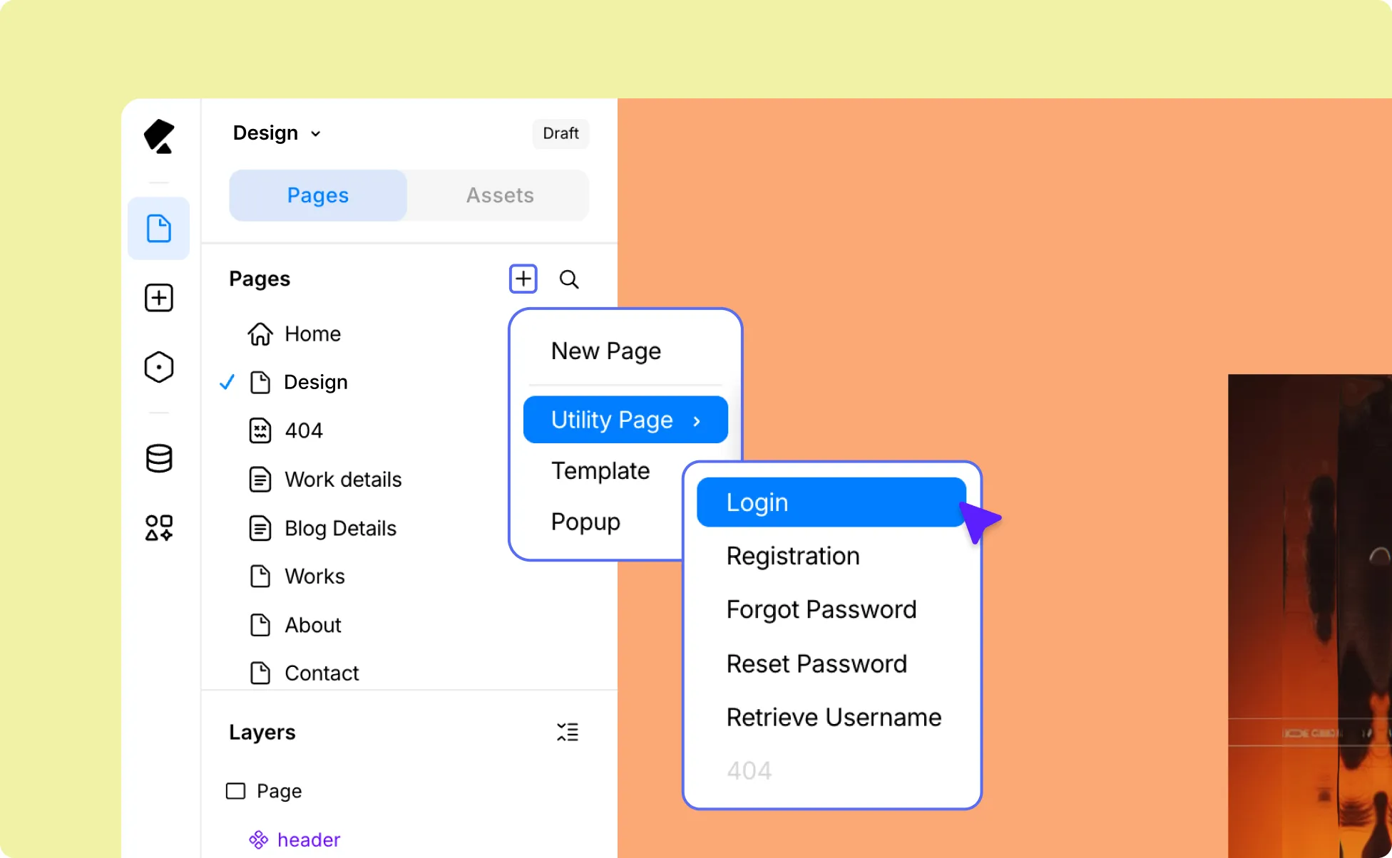Create Login Page