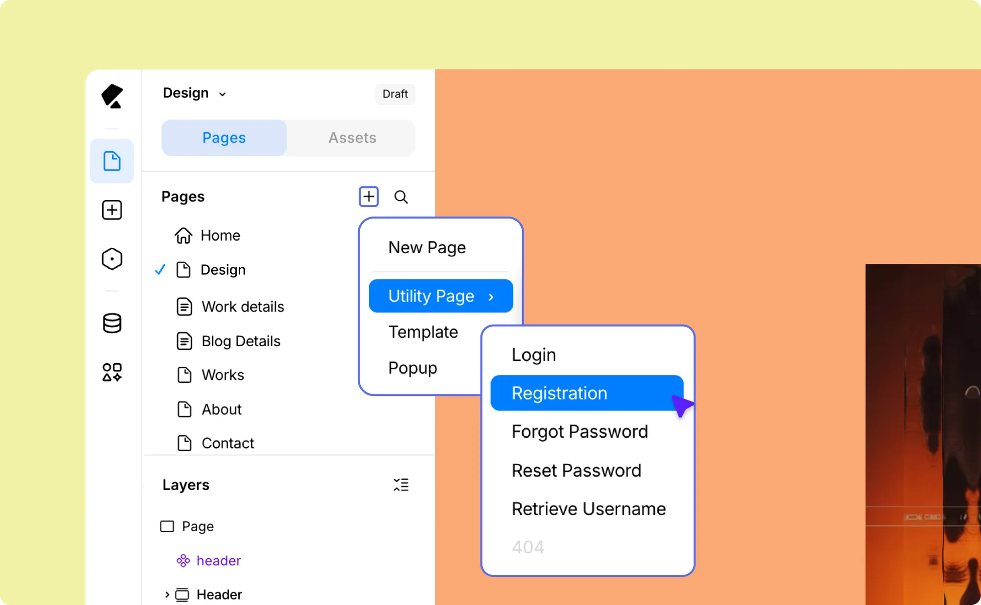 Create Registration Page
