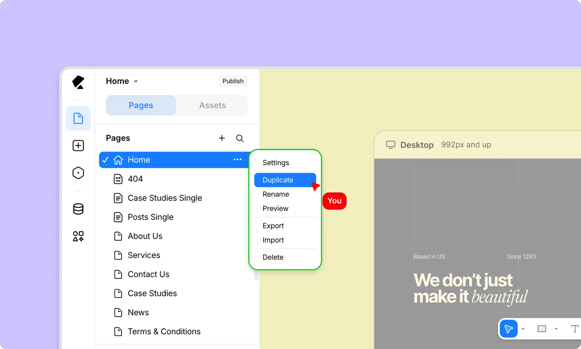 Page Duplication
