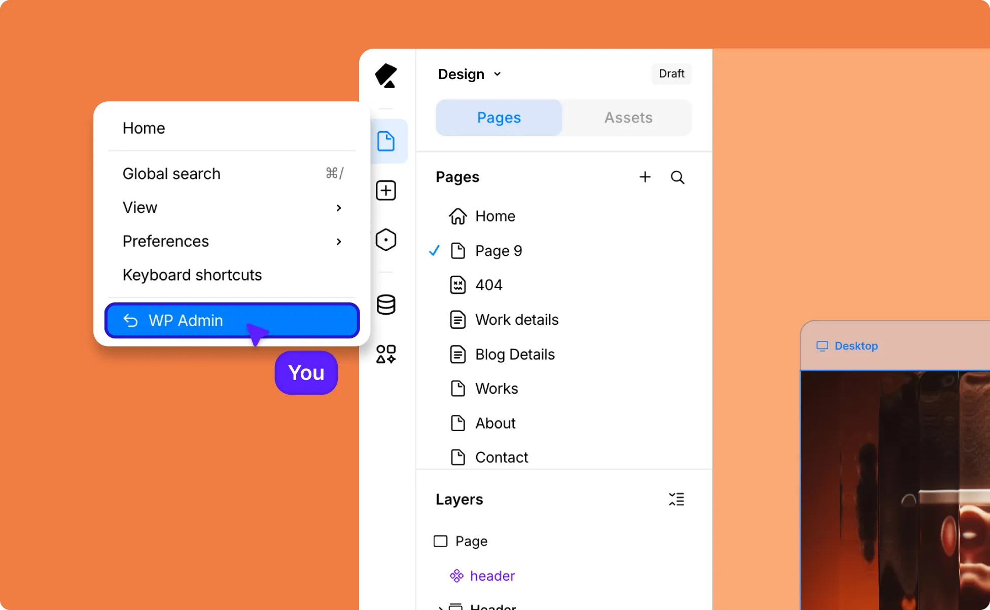 WordPress Backend