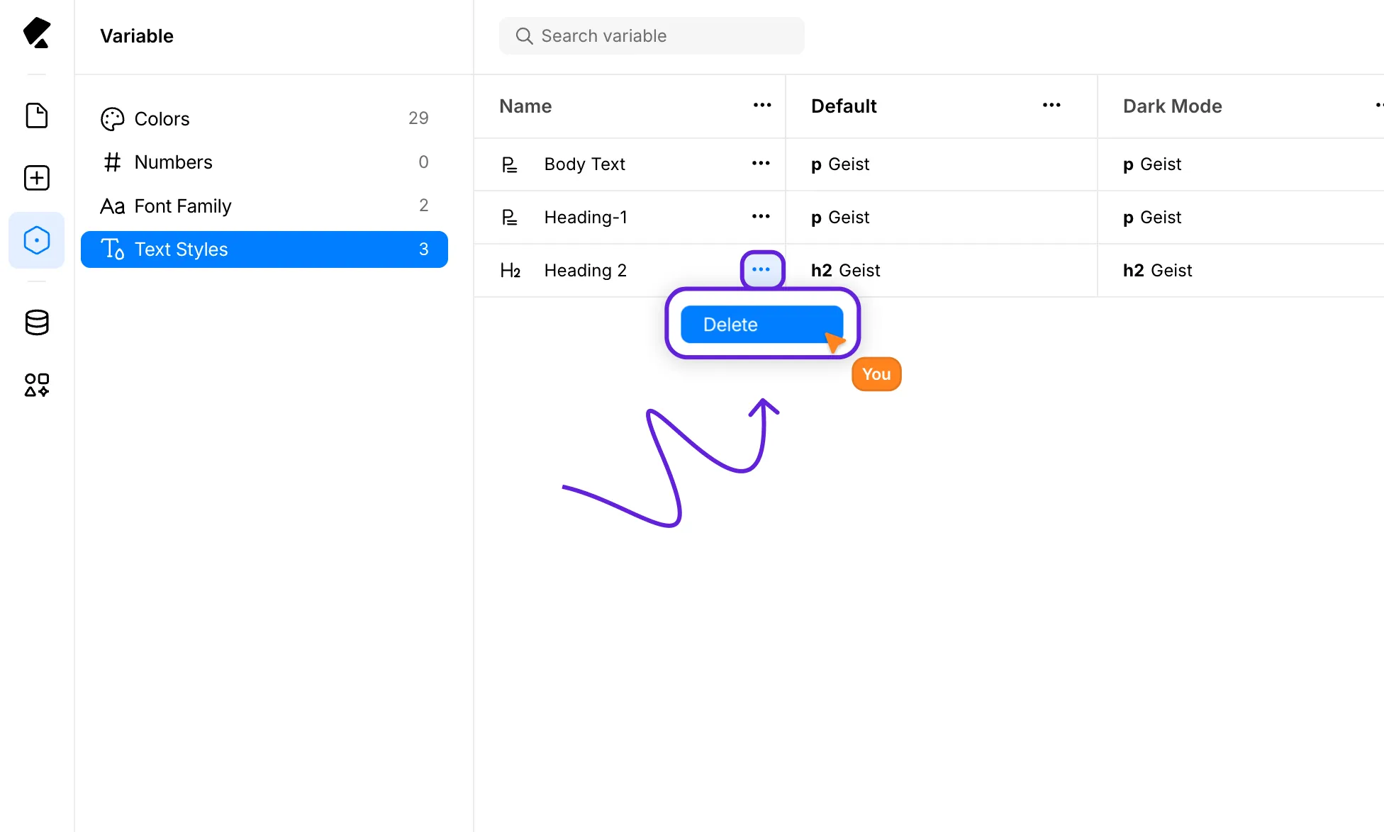 Delete Text Styles