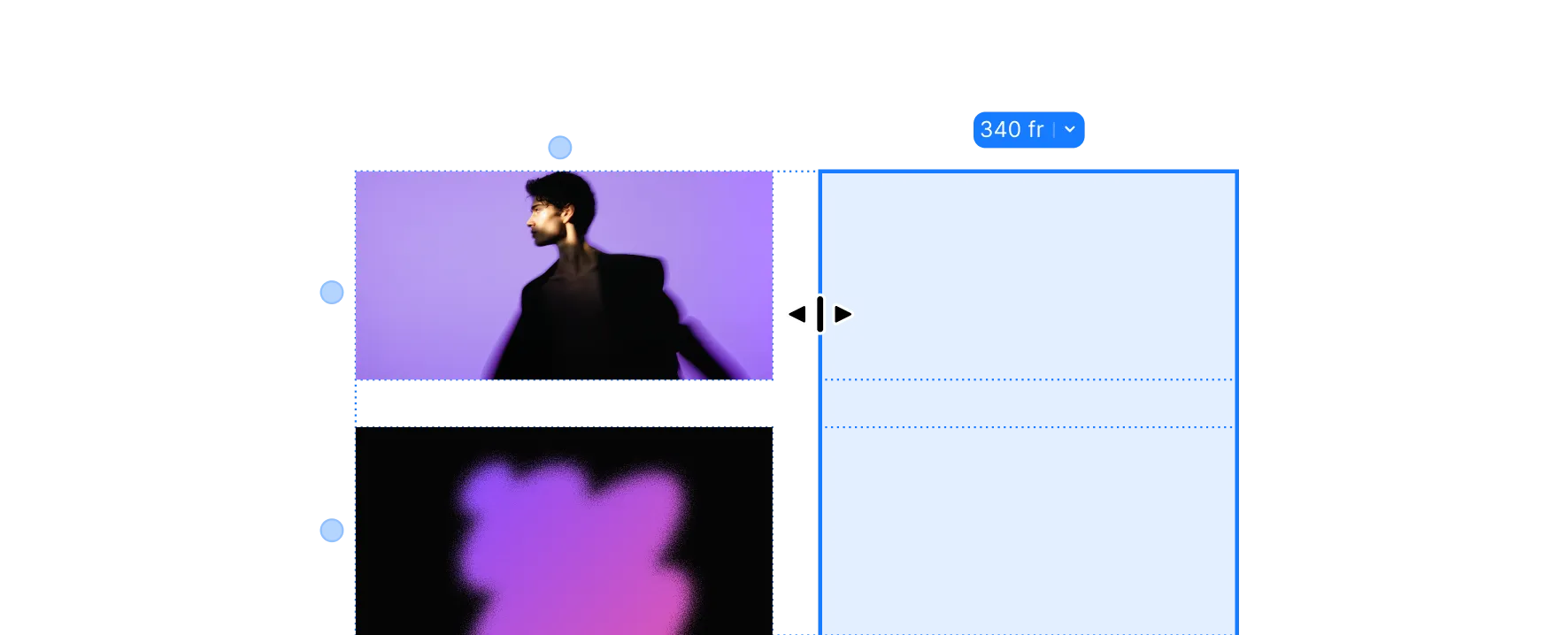 Visual grid controls