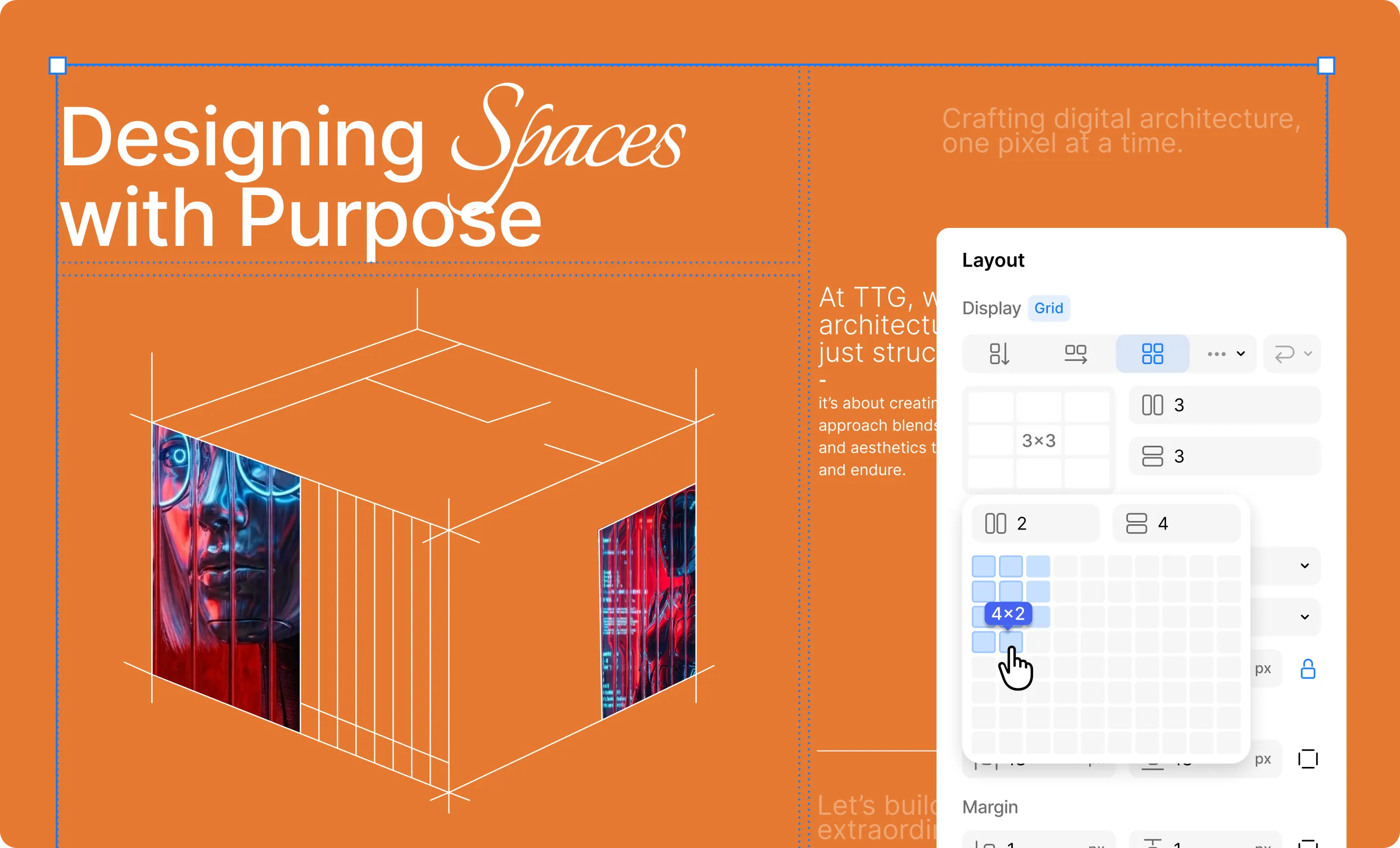 Flexible grid controls in layout option