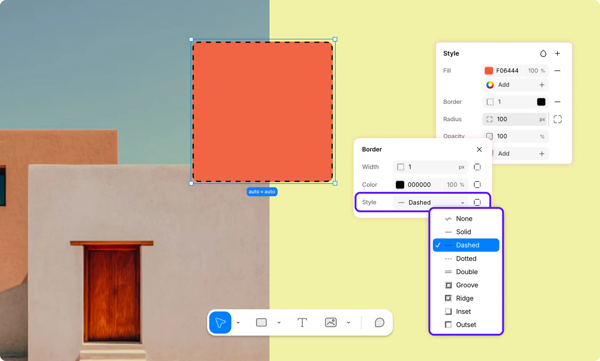How to Set Border Style