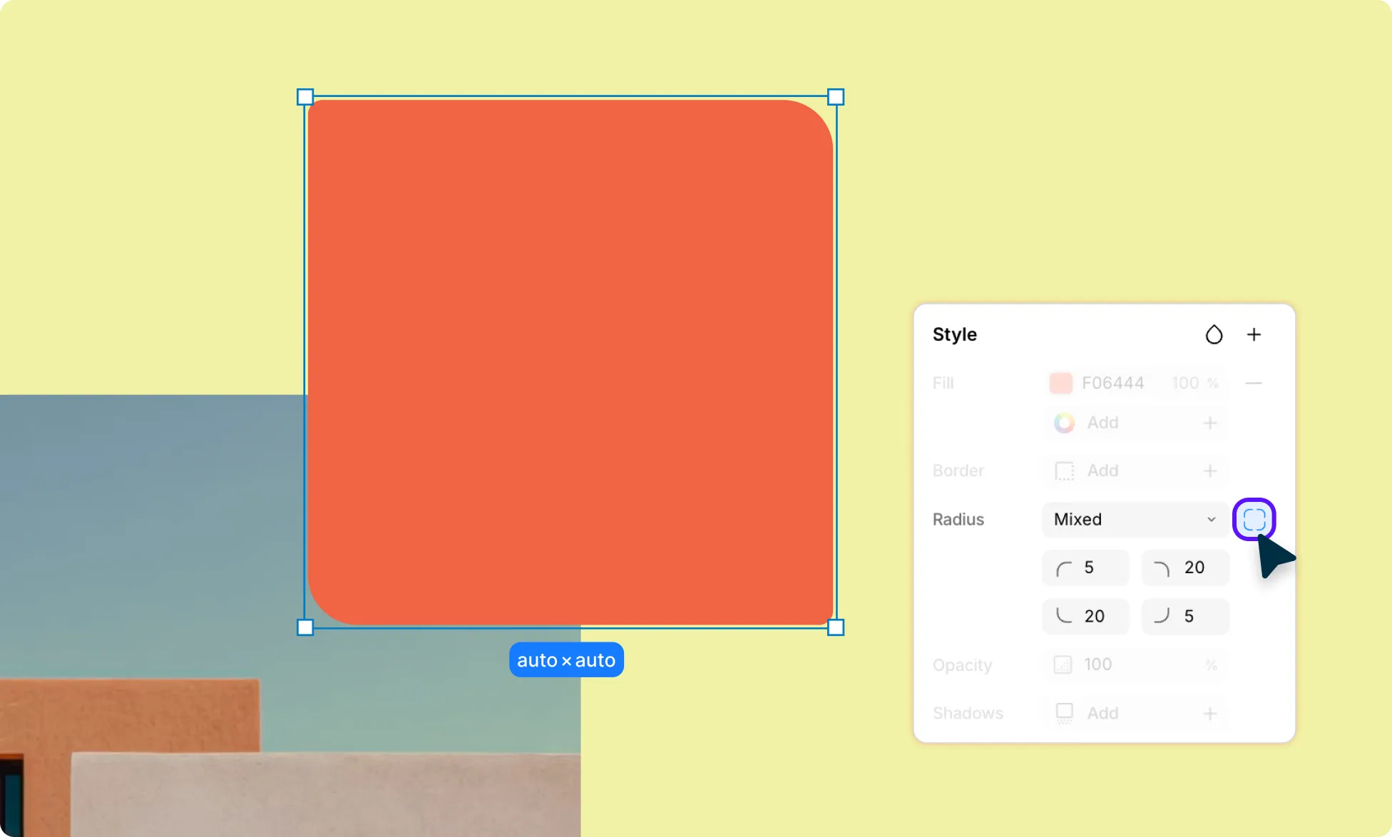 Customize Each Corner Individually
