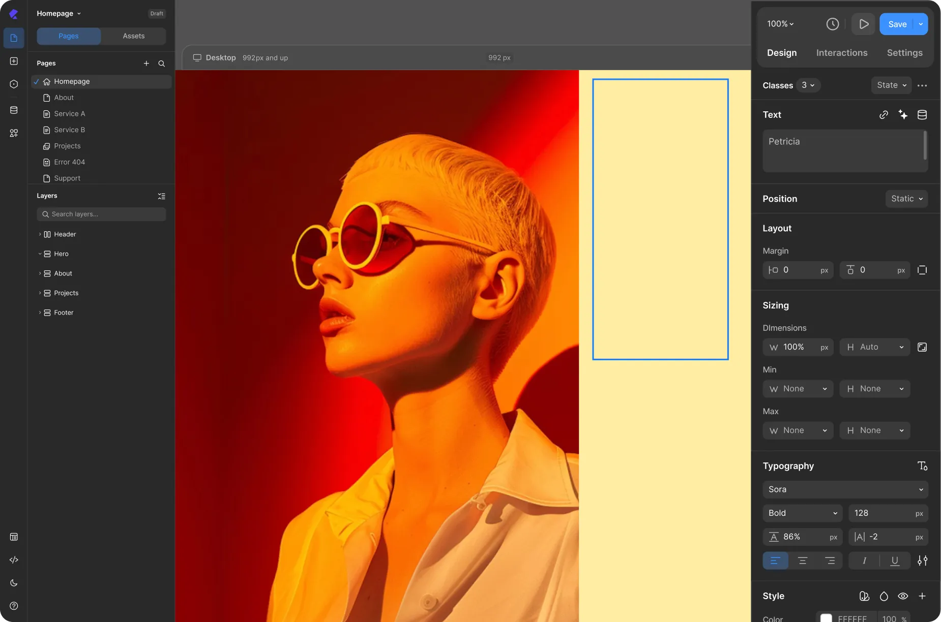 Writing Mode Panel