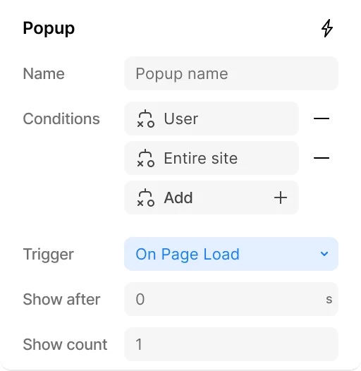 Kirki Popup Trigger