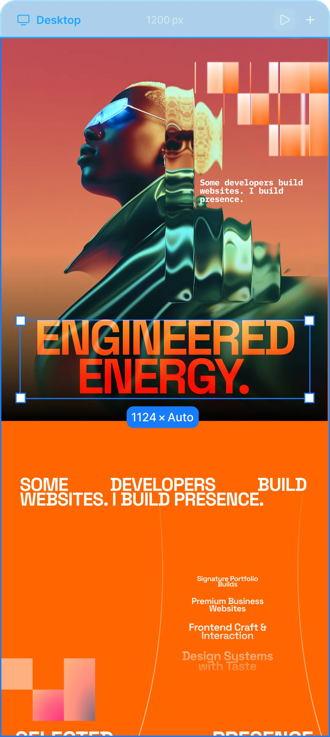 Desktop responsive view