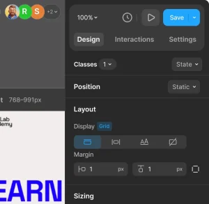 Editor panel