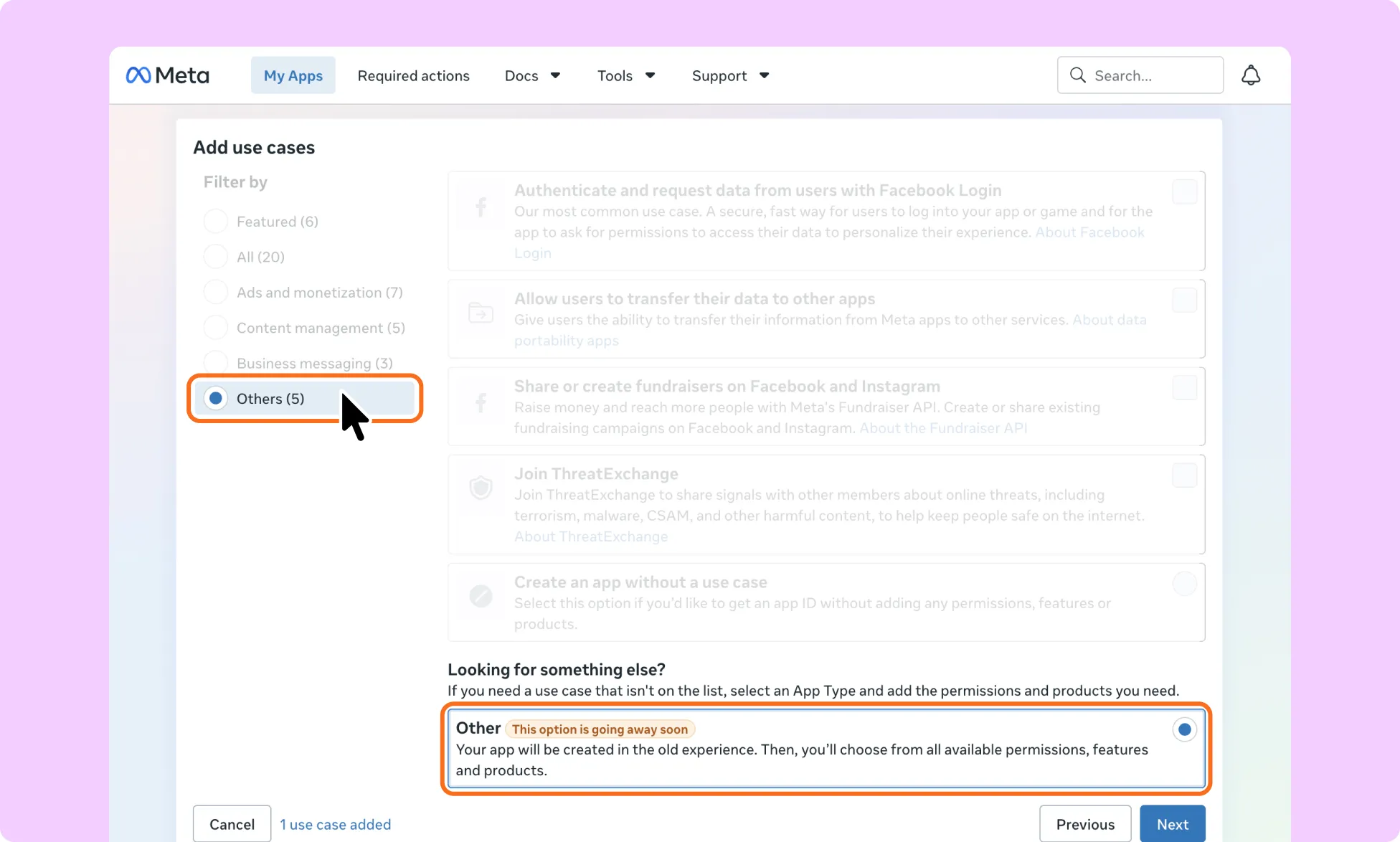 Kirki Facebook App ID and App Secret from Meta Developer step 1