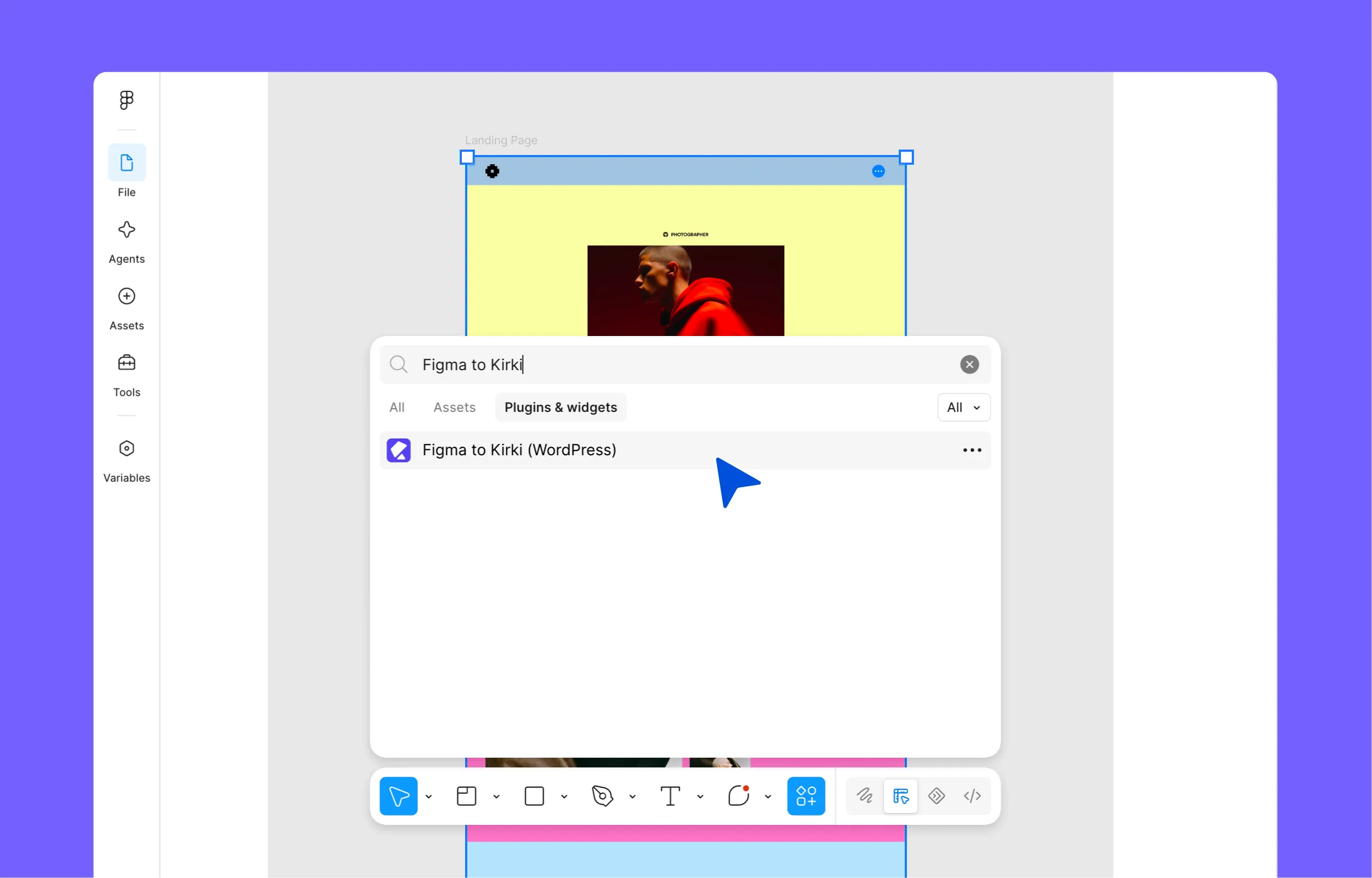 Install Figma to Kirki Plugin