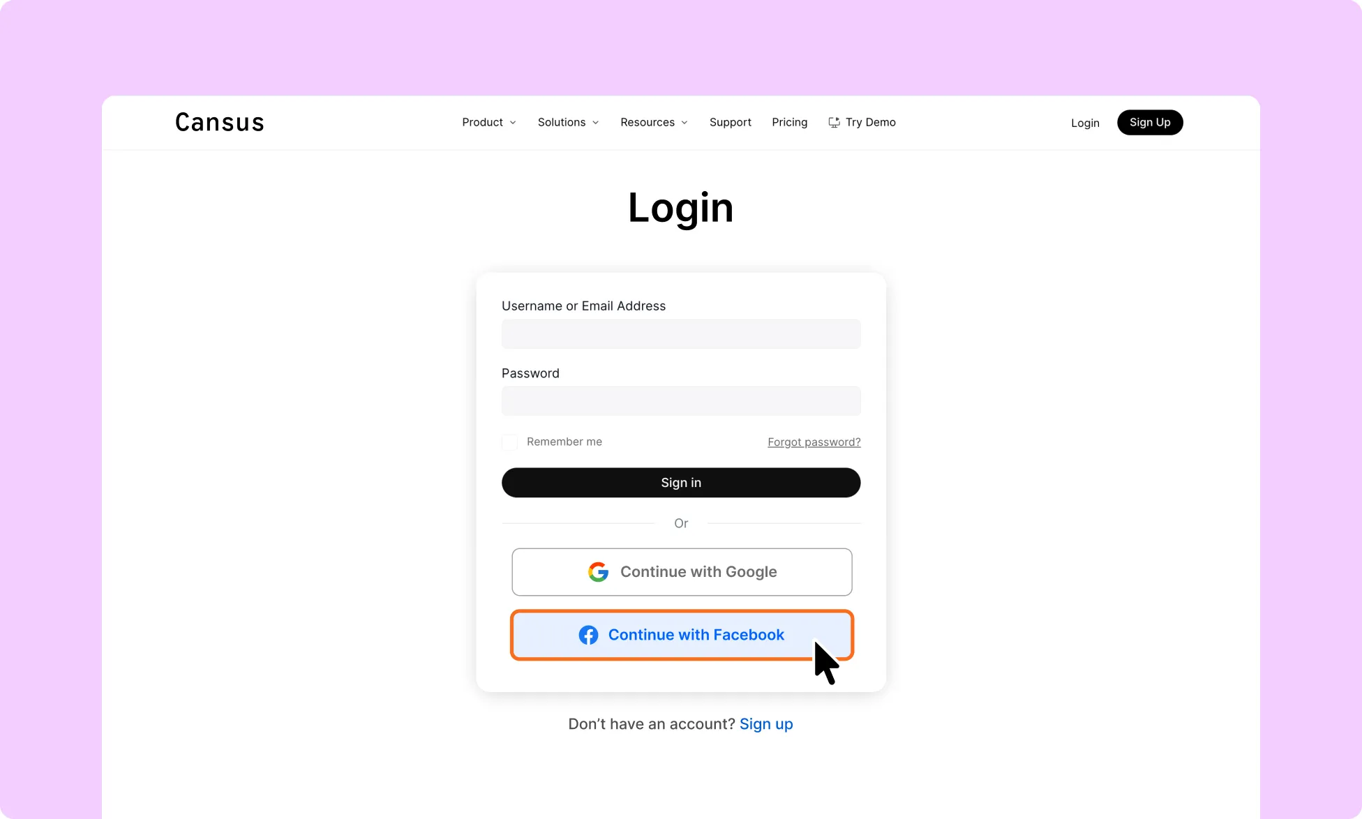 How to Test the Facebook Login Integration
