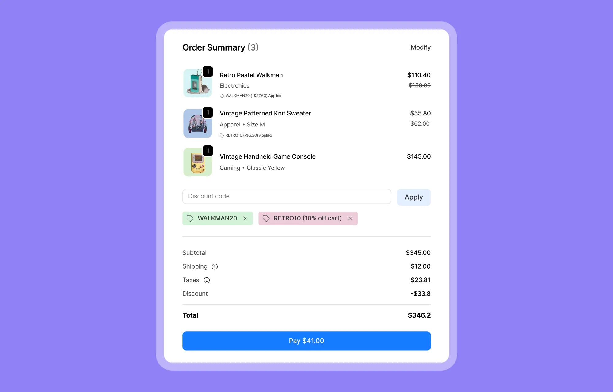 Multi-Coupon Support in Cart