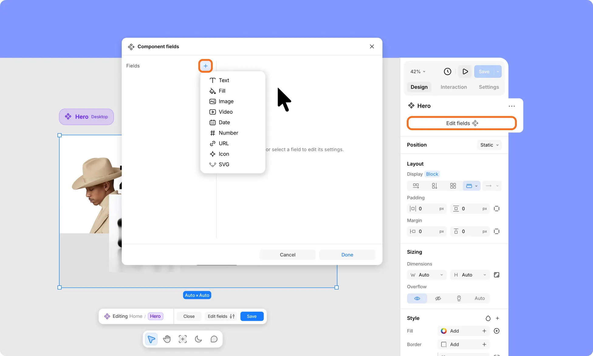 How to Create Component Fields